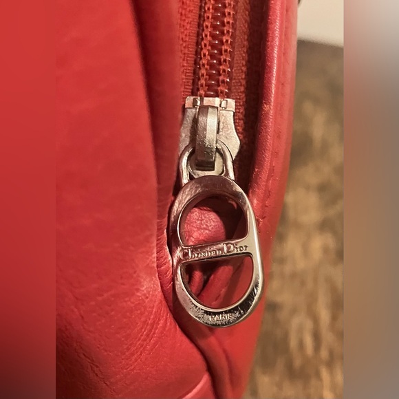 Authentic Christian Dior Vintage 30 Montaigne Red Leather backpack - Picture 2 of 9